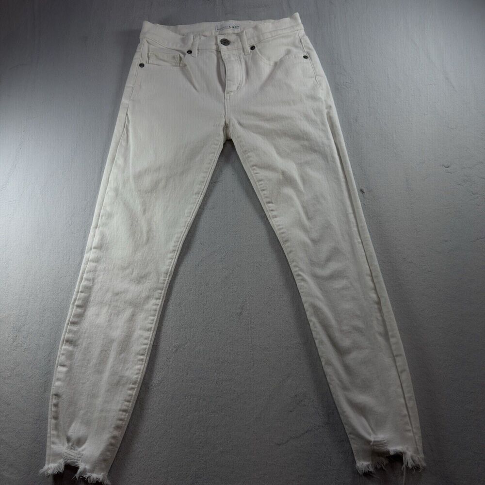 Loft Jeans Women's Size 25/0 Denim Skinny Crop Color White
